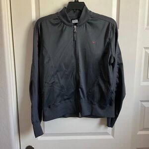 Nike Grey Full Zip Jacket with Rhinestone Swoosh -‎ Size XL